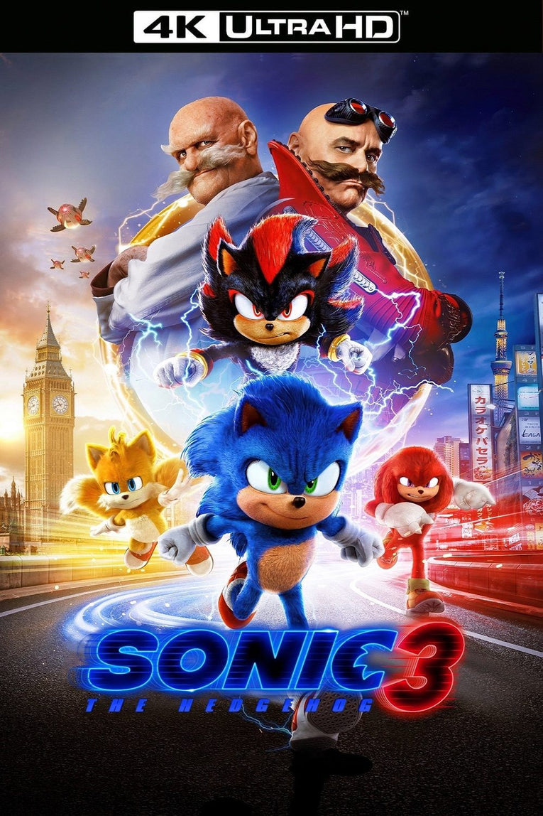 Sonic the Hedgehog 3 4K Vudu or iTunes via Paramount Redeem