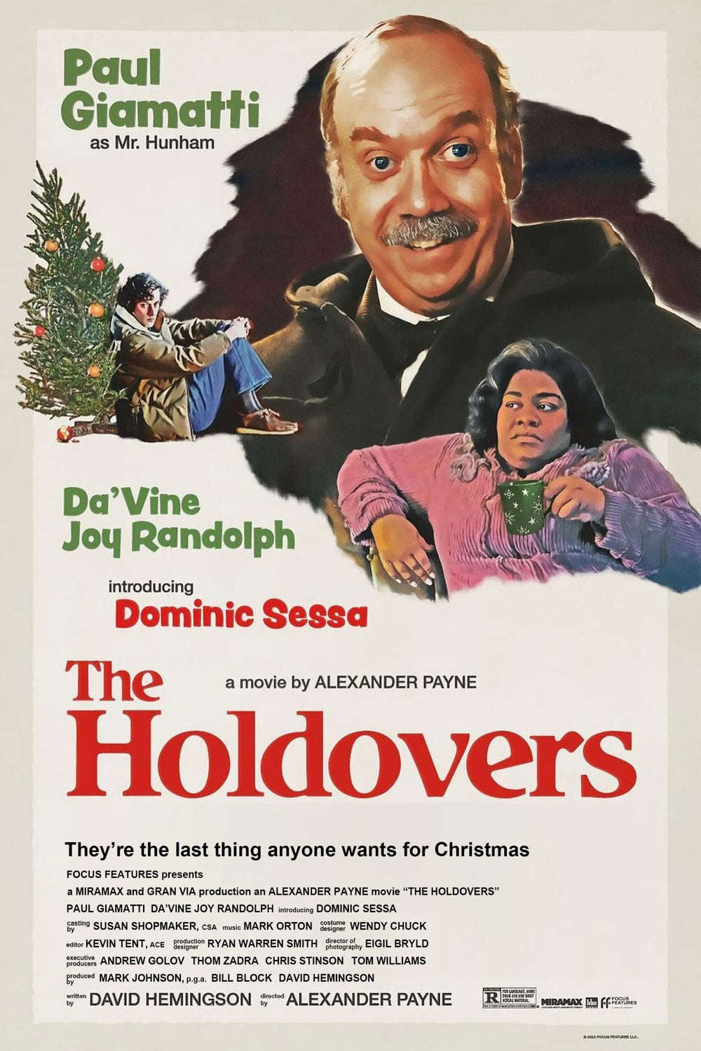 THE HOLDOVERS HD Vudu/iTunes Via Moviesanywhere