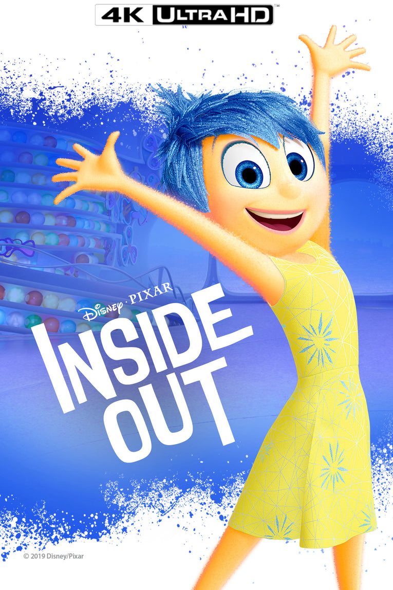 INSIDE OUT 4K Vudu & iTunes Via iTunes Redeem (Ports to Other)