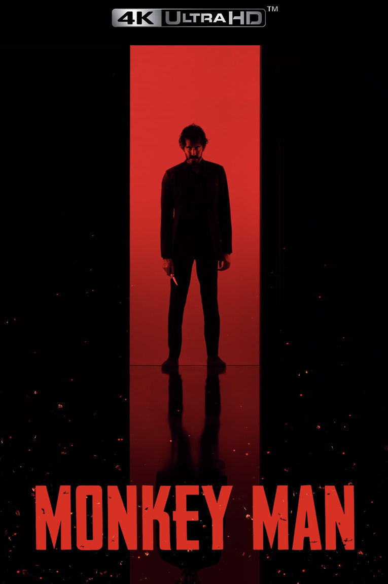 MONKEY MAN 4k Vudu/iTunes Via Moviesanywhere