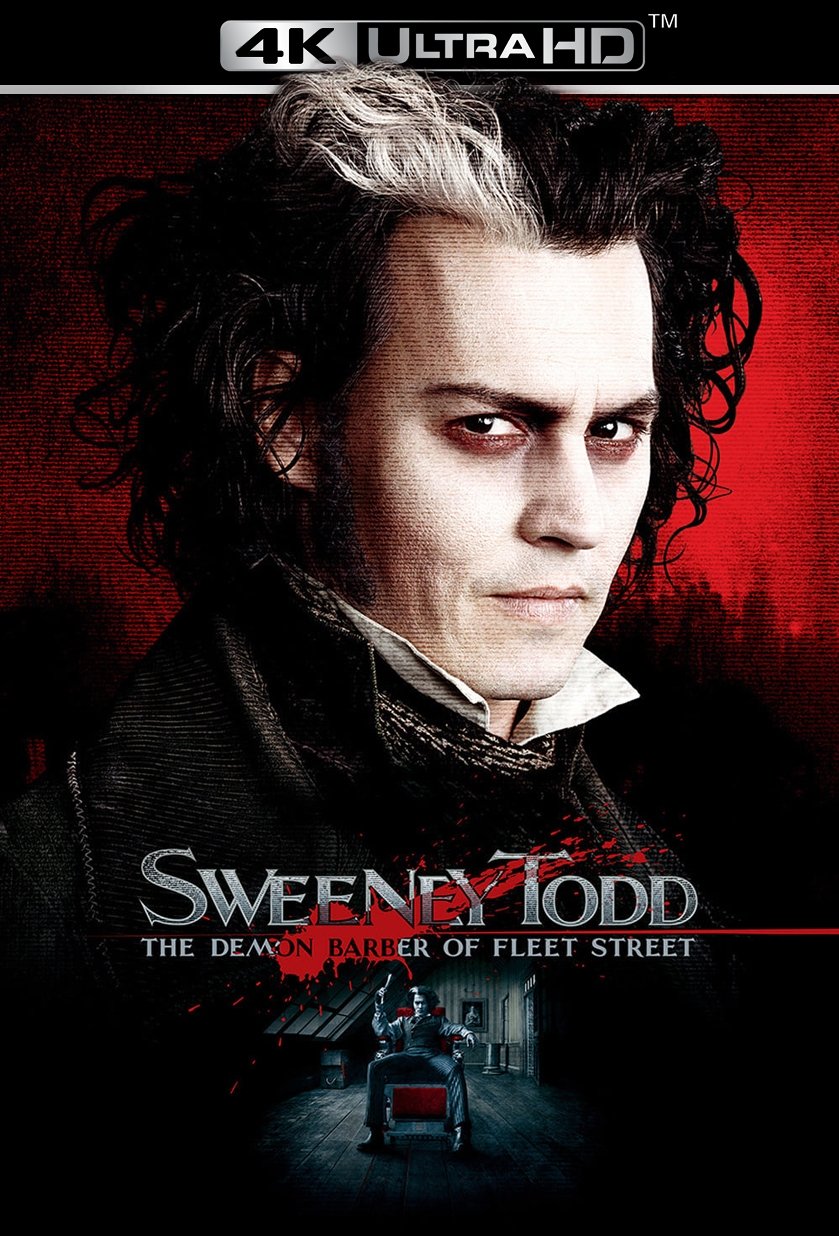 Sweeney Todd: The Demon Barber of Fleet Street 4K Vudu Via Paramount Redeem