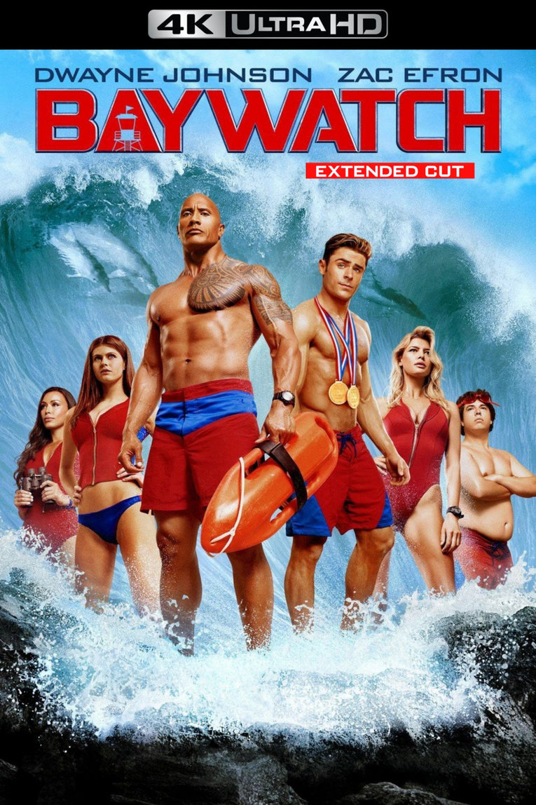 Baywatch 4K Extended Cut Vudu Paramount Redeem