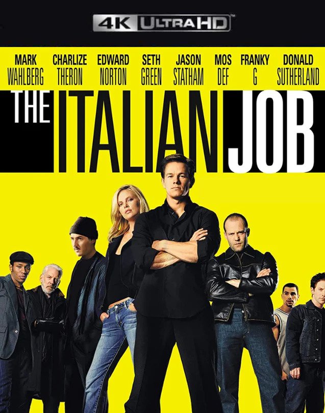THE ITALIAN JOB 2003 4K Vudu/iTunes Via Paramount Redeem