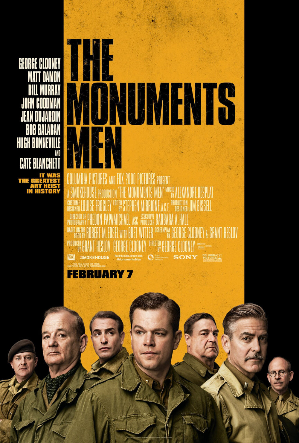 THE MONUMENTS MEN HD VUDU/iTunes Via Moviesanywhere